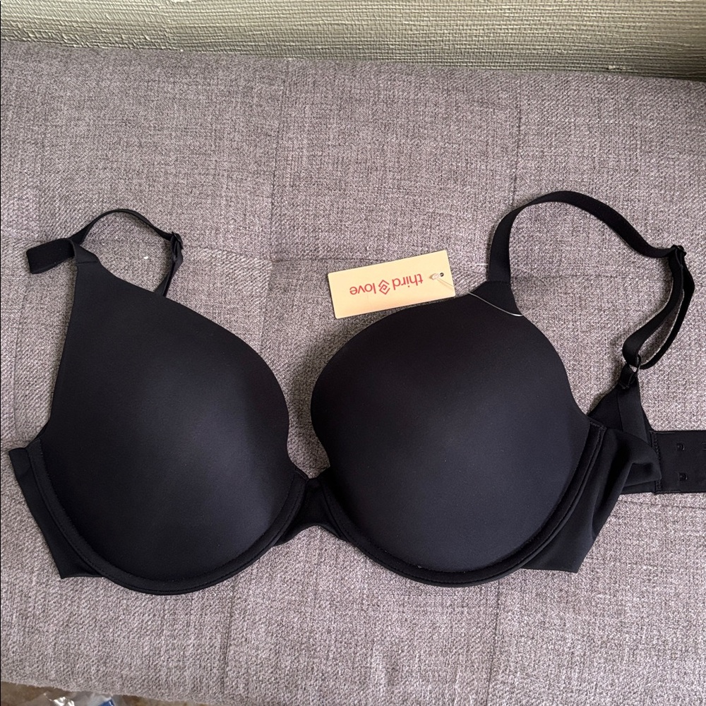 ThirdLove zero edge push up Black Bra